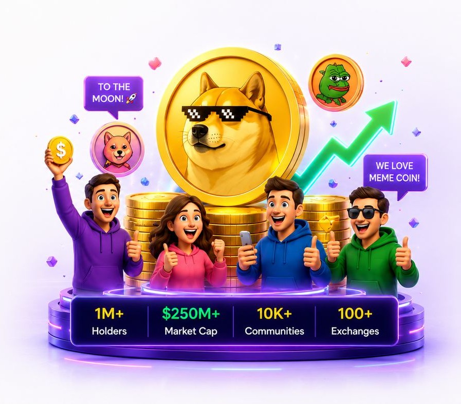Meme Coin Development illustration