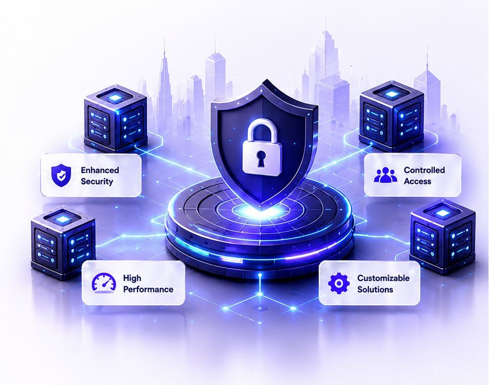 Private Blockchain Development illustration