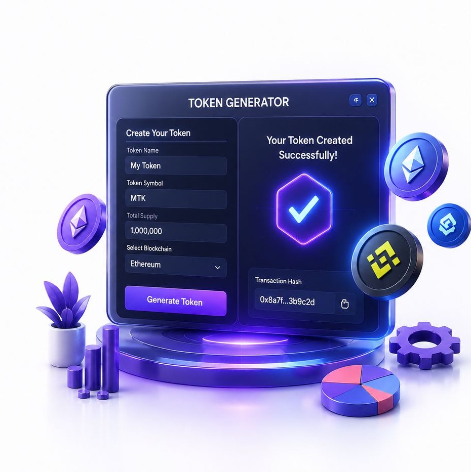 Token Generator Platform Development illustration
